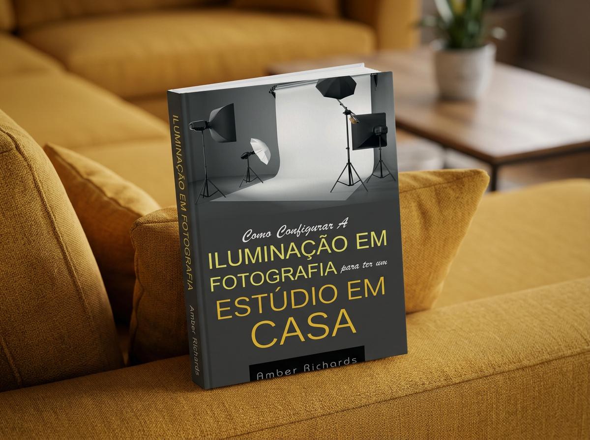Capa do Livro Como Configurar a Iluminação em Fotografia para Ter um Estúdio em Casa